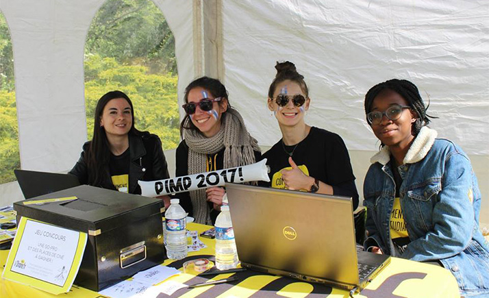 Cécile, Bertille, Laura et Alvine