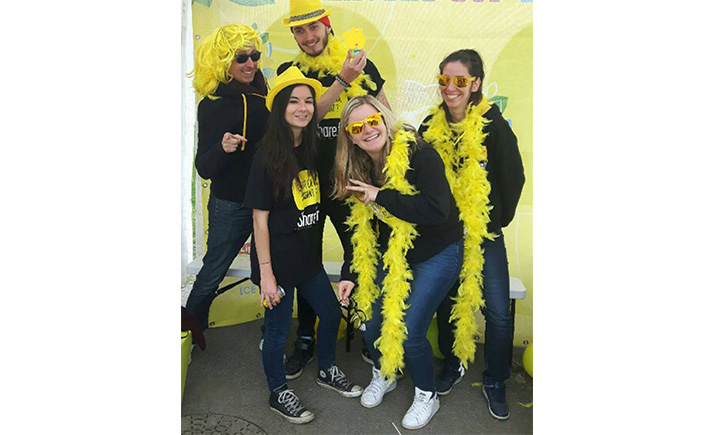 Antoine, Cécile, Elodie et Laura, accompagné de Julien