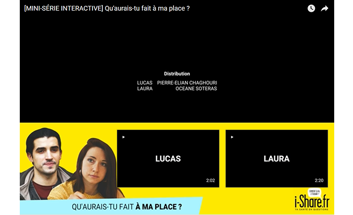 Visuel actualité étude i-Share mini-série interactive "Qu'aurais-tu fait à ma place ?"